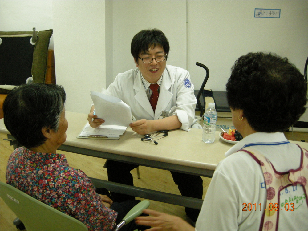 불교신행회 의료봉사활동 실시, 2011년 9월 3일 오후 2시, 이천동 사회복지시설 여래원