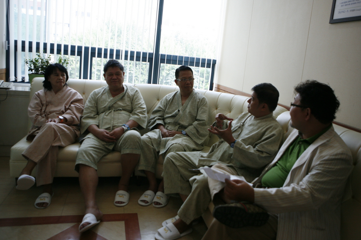 필리핀 VIP 의료관광객 9명 종합건강검진 수진, 2011년 9월 6일 오전 9시, 건강증진센터