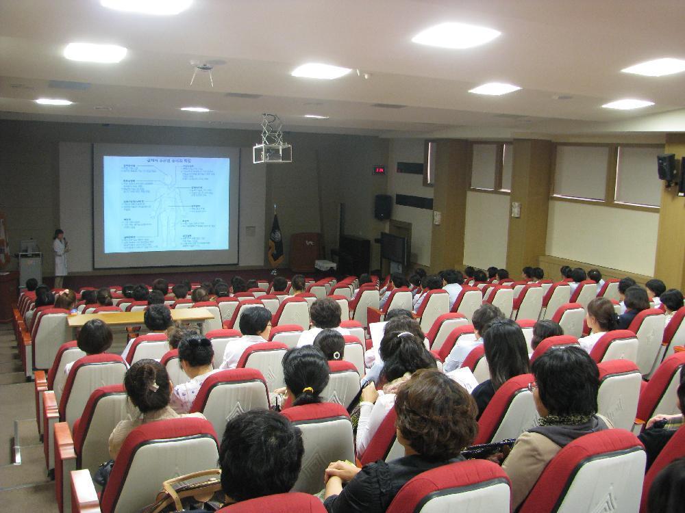 감염 관리 교육 실시, 2011년 9월 23일 오후 3시 10분, 이산대강당, 권혜경 간호사의 결핵을 주제로 한 강연