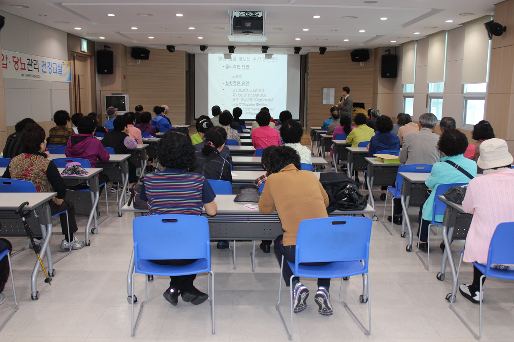 남구보건소 건강강좌 실시, 2012년 5월 3일 오전 10시, 관상동맥 질환 진단과 치료 주제로 김 웅 교수(순환기내과) 강연
