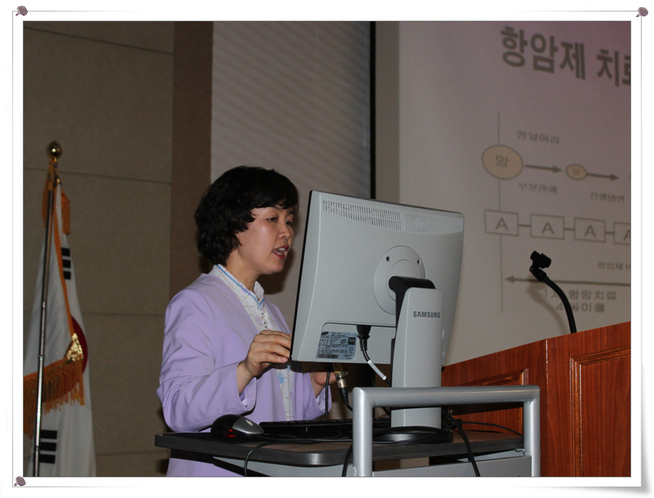 강의장 전체풍경(호흡기센터 우혜덕 간호사)
