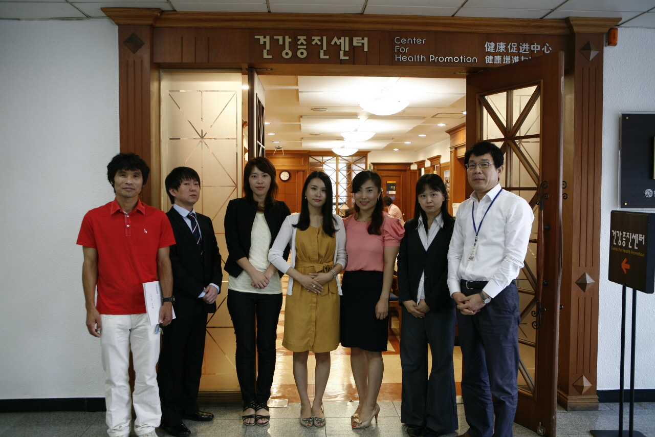 부산 의료관광 에이전시 일행 4명 팸투어 부속병원 방문, 2012년 9월 12일 오전 9시 30분, 건강증진센터 등 진료부서 견학