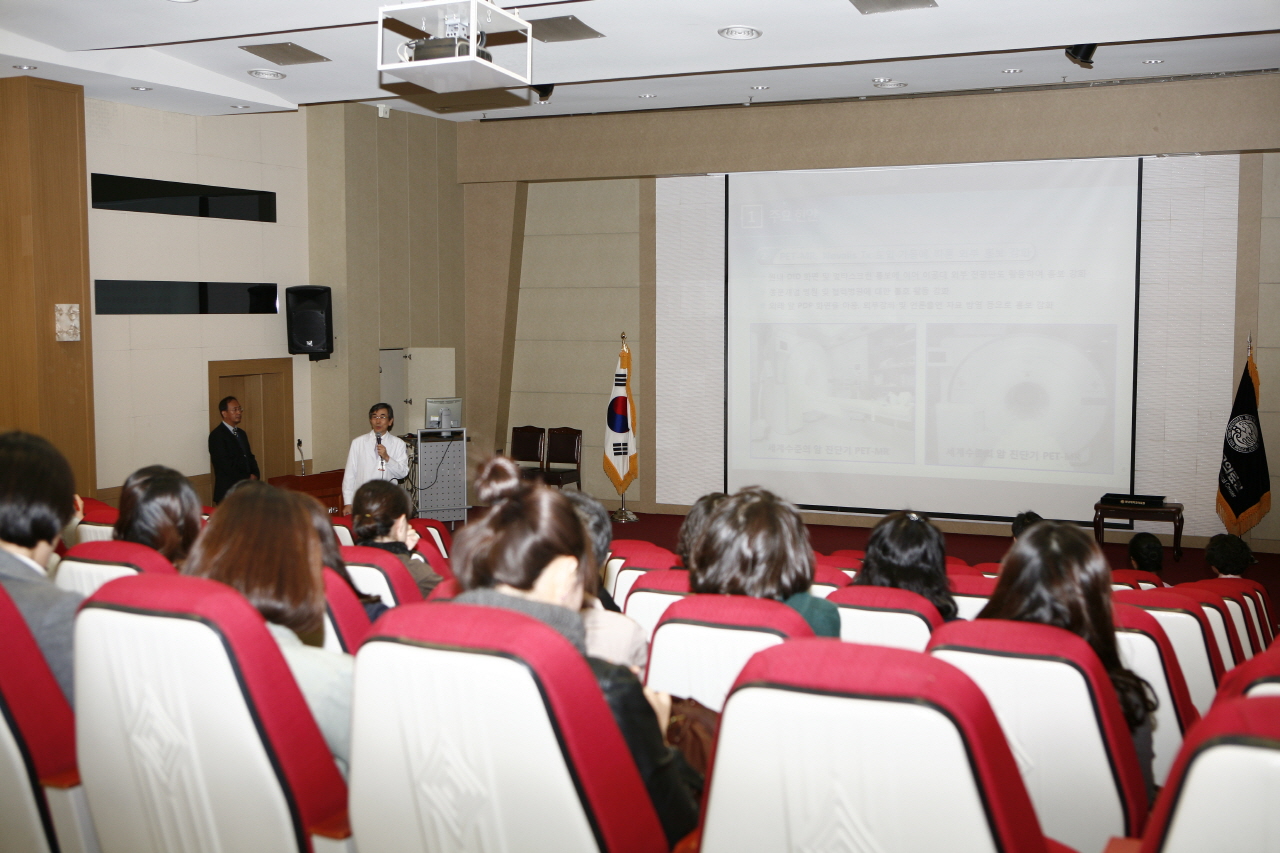월례회 및 부서장 회의 실시, 2012년 11월 2일 오후 3시 30분, 이산대강당