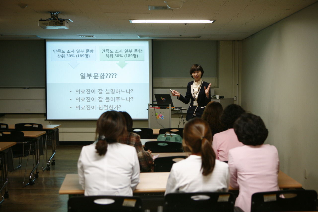 병원 CS 아카데미 정기 CS 공개강좌 개최, 2013년 2월 4일(월) 2회, 6일(수), 7일(목), 13일(수), 25일(월), 27일(수), 28일(목), 문화교육실 