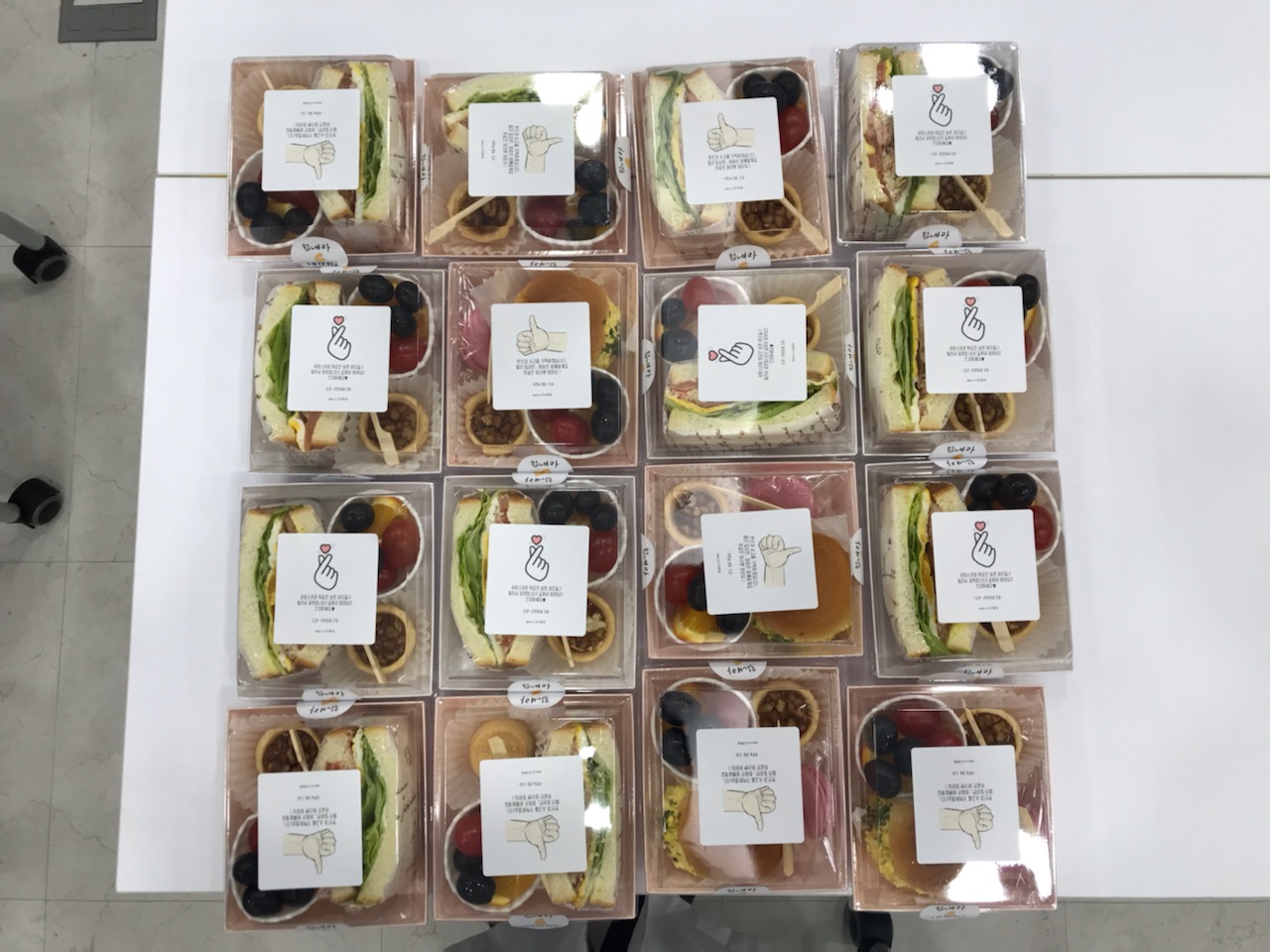 푸른숲과일, 도현,라현이네 가정 샌드위치, 도시락 후원