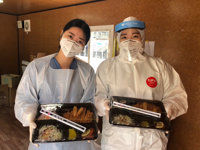 체인지메이커 도시락, 샌드위치, 마스크 후원
