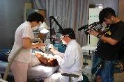 일본 방송사 병원 방문 취재, 2010년 8월 20일 오후 2시, 피부과, 영상의학과, 핵의학과 중점 촬영