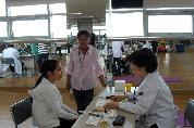 가톨릭신우회, 대구동구다문화가정지원센터에서 의료봉사 모습