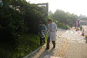 병원 외곽지 청소